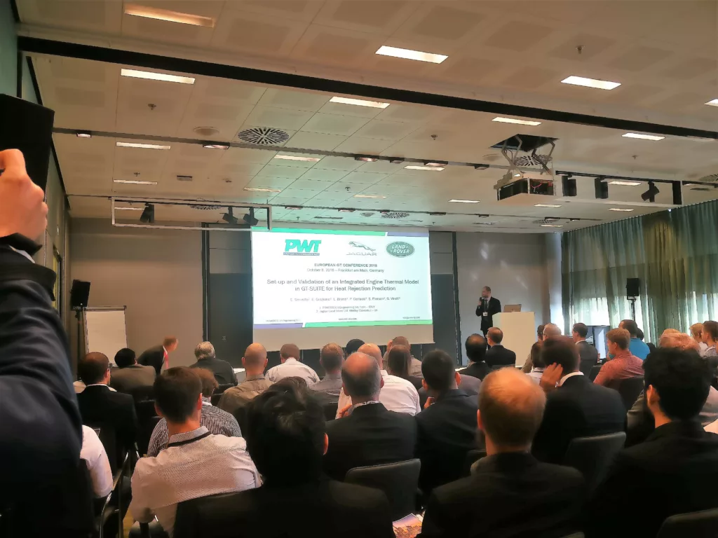 PWT presented at 2018 GT-SUITE Conference in collaboration with Jaguar Land Rover
