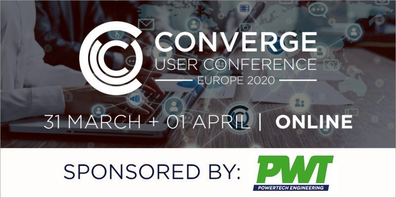 PWT sponsorship at the CONVERGE Online User Conference – Europe